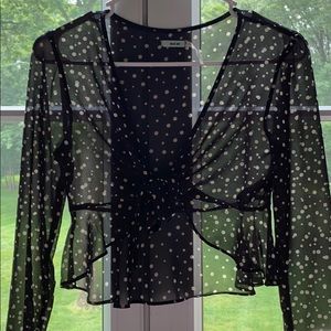 Kimchi Blue Polka-Dot Longsleeve